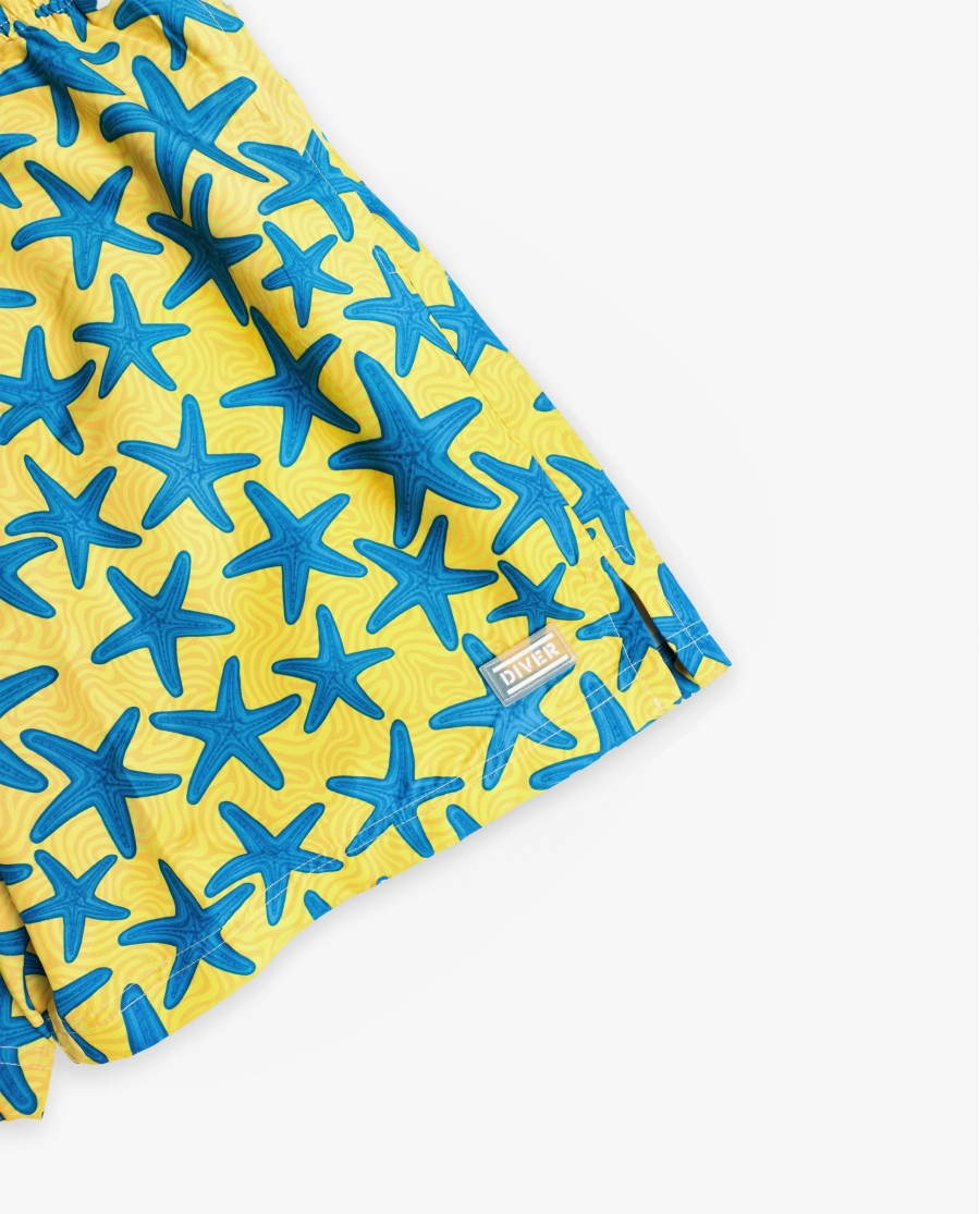 DIVER Bañador Starfish para Hombre AMARILLO