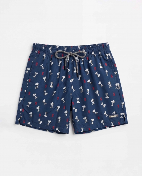 PEANUTS Bañador Sports Snoopy para Hombre MARINO