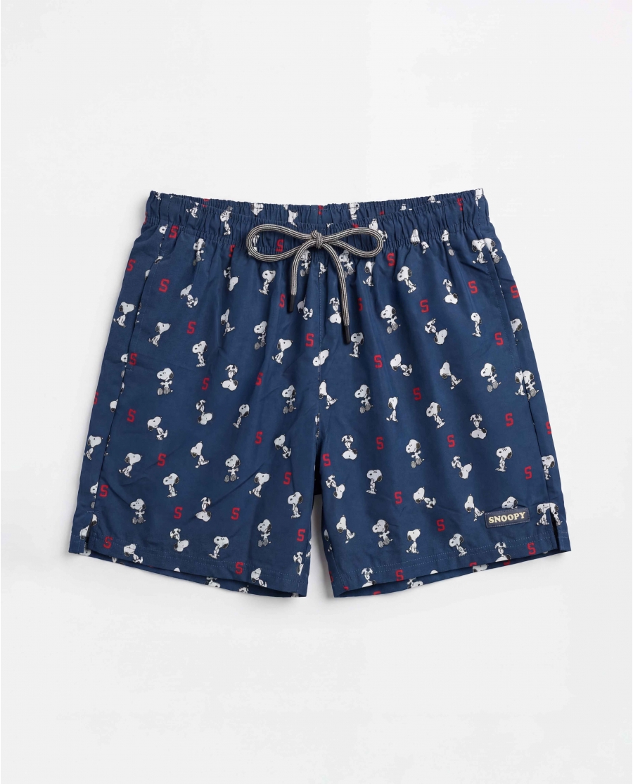 PEANUTS Bañador Sports Snoopy para Hombre MARINO