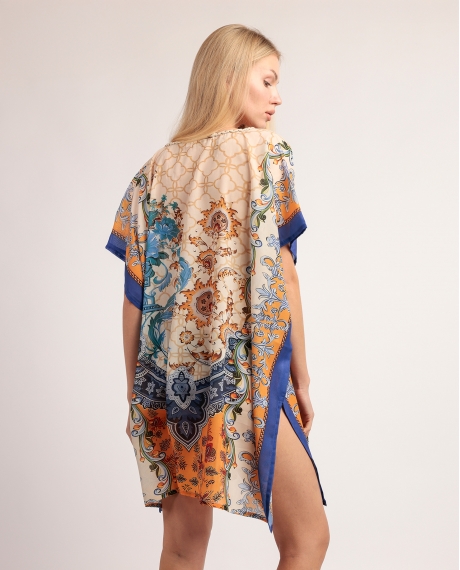 ADMAS Vestido Kaftan Manga Corta Valencia para Mujer MULTICOLOR 2