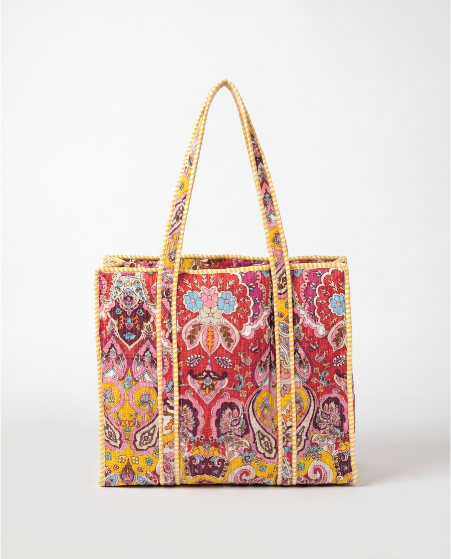ADMAS Bolso Big Colourful Summer para Mujer AMARILLO