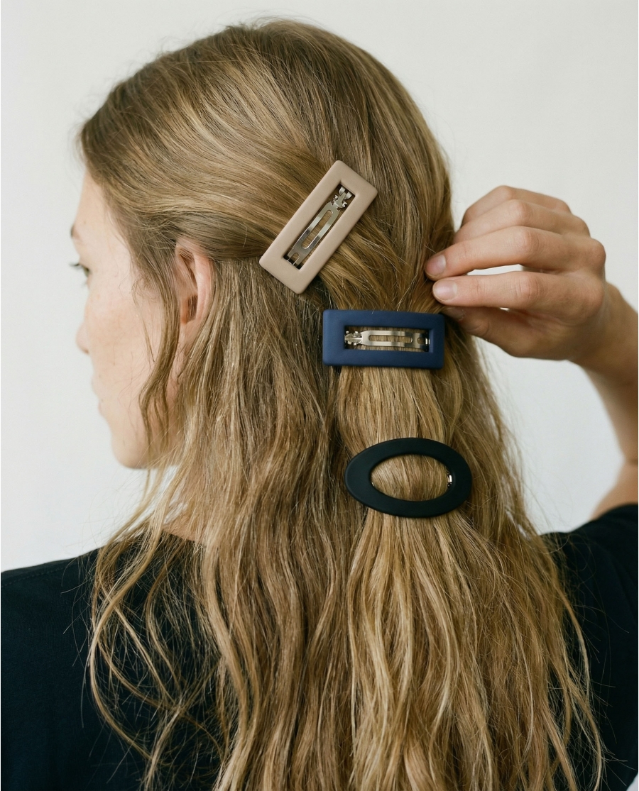 ADMAS Pinza Pelo Planas Comfy para Mujer (Caja 6 unidades) SURTIDO