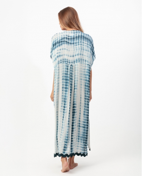 ADMAS Vestido Largo Picunella Tie & Dye para Mujer AZUL 2