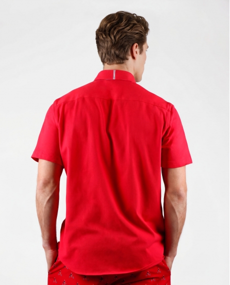 DIVER Polo Piqué para Hombre ROJO 2