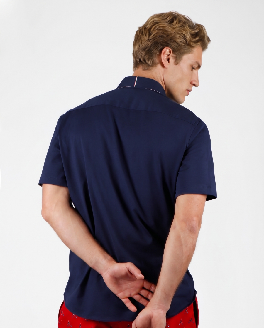 DIVER Polo Jersey para Hombre MARINO