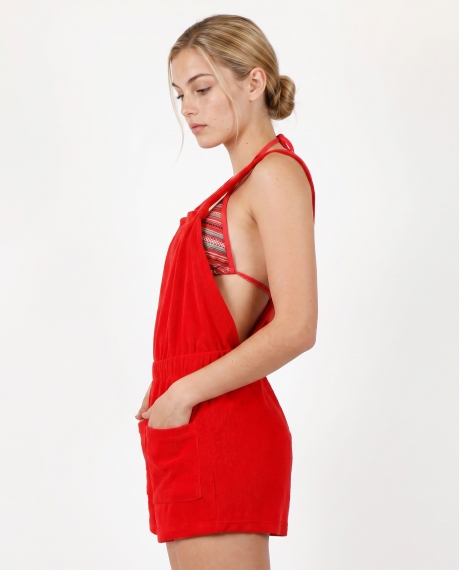 ADMAS Mono Rizo para Mujer ROJO 2
