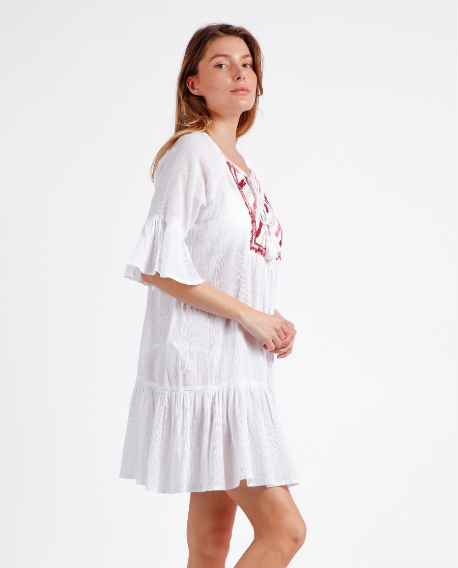 ADMAS Vestido Paradise para Mujer BLANCO