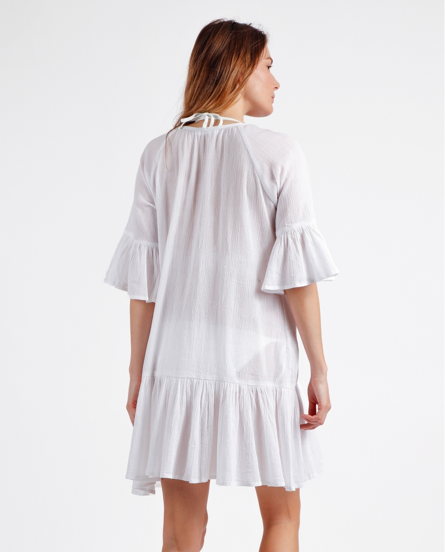 ADMAS Vestido Paradise para Mujer BLANCO