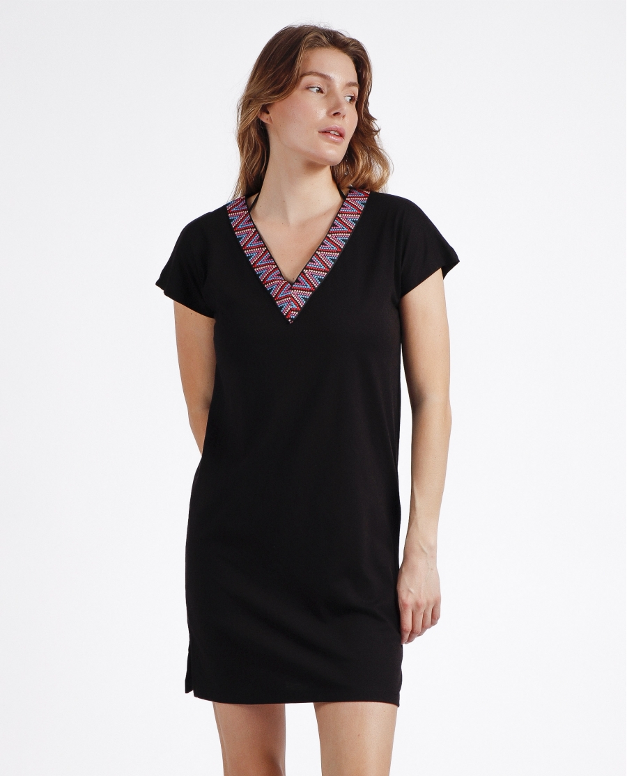 ADMAS Vestido Sailor Club para Mujer NEGRO