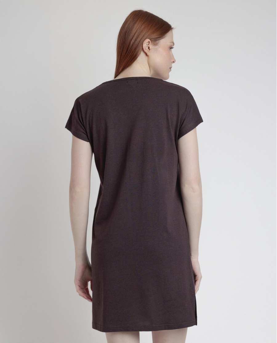 ADMAS Vestido Sailor Club para Mujer CHOCOLATE