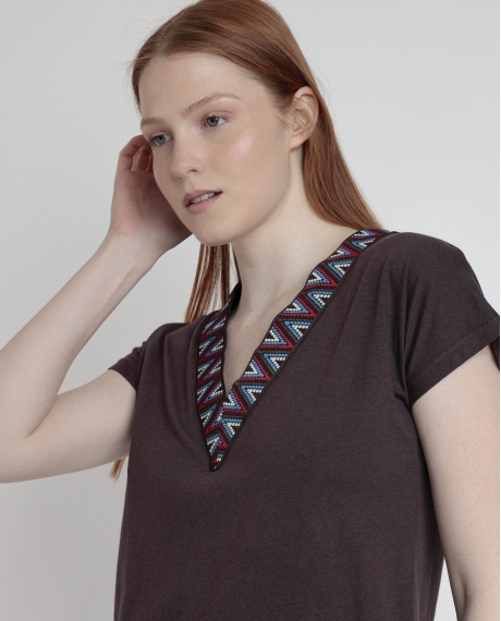 ADMAS Vestido Sailor Club para Mujer CHOCOLATE 2
