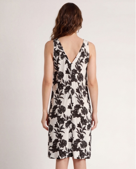 ADMAS Vestido Sin Mangas Waves para Mujer BLANCO 2
