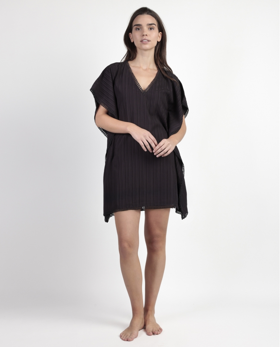 ADMAS Vestido Kaftan Hawaii para Mujer CHOCOLATE
