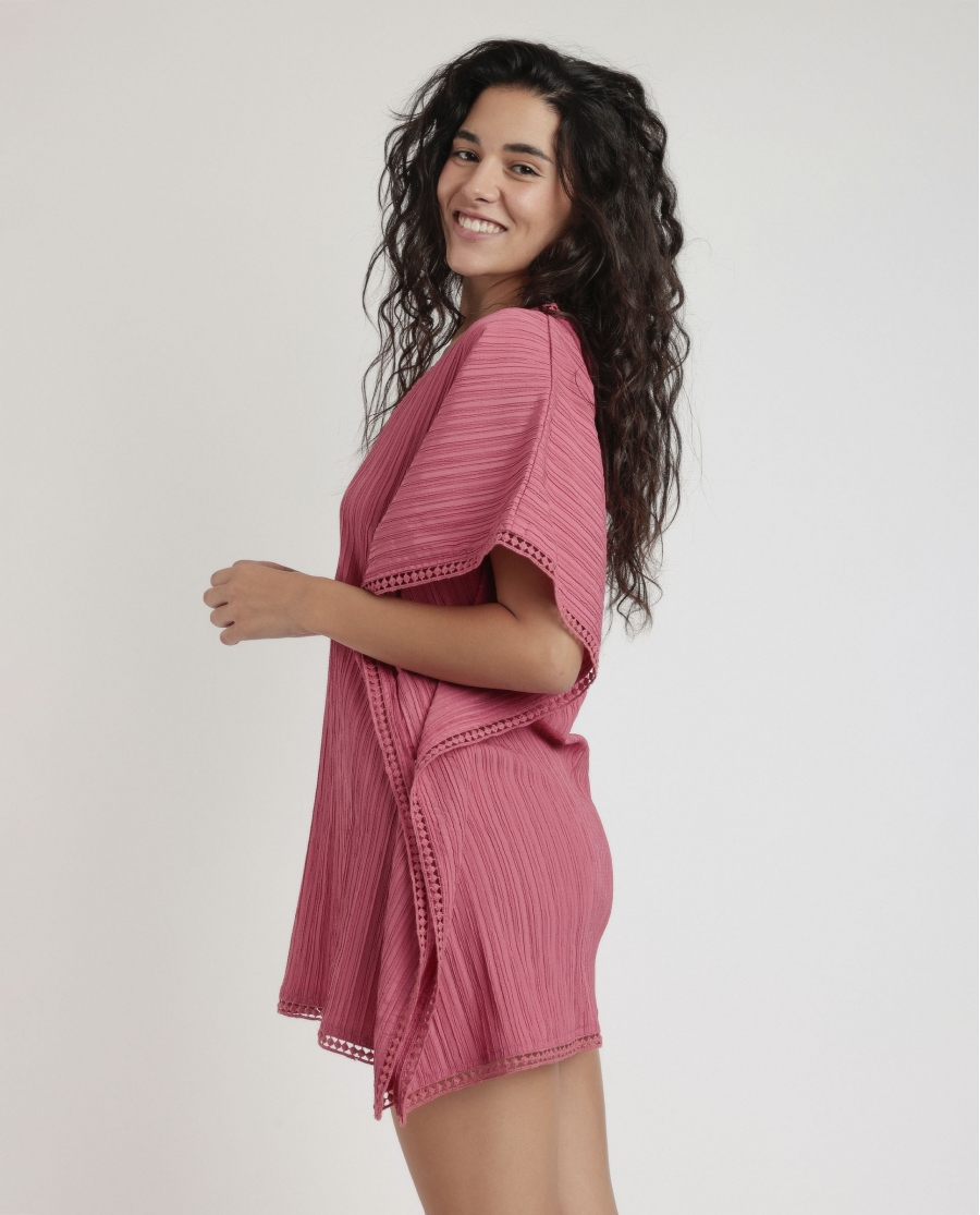 ADMAS Vestido Kaftan Hawaii para Mujer ROSA