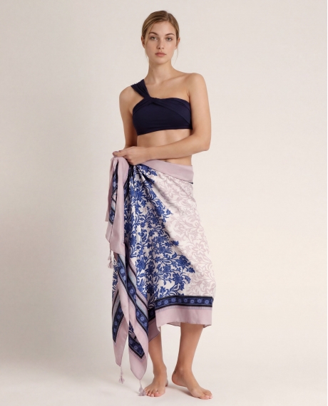 ADMAS Pareo Blue Garden para Mujer AZUL