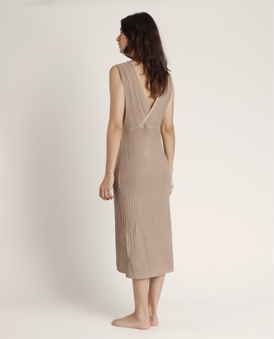 ADMAS Vestido Sin Mangas Cool para Mujer CAMEL