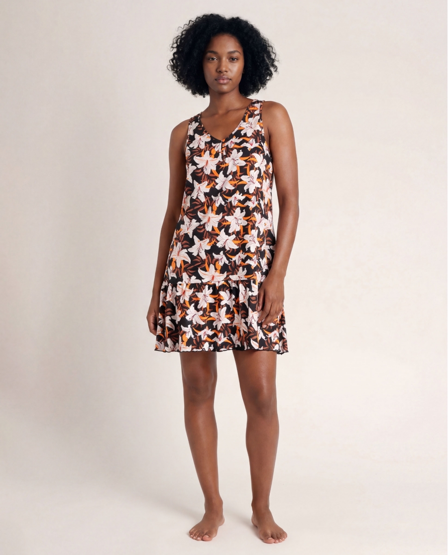 ADMAS Vestido Sin Mangas Sunset Jungle para Mujer FLORES