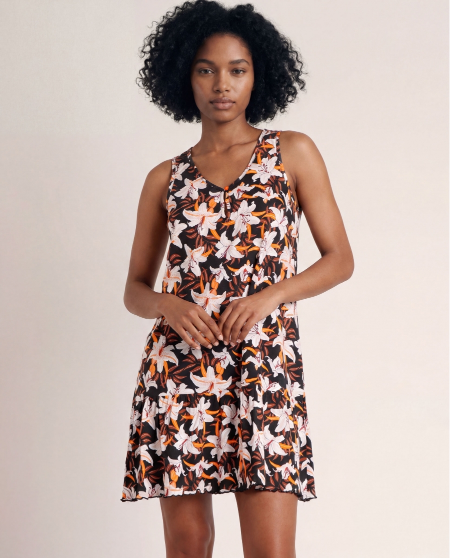 ADMAS Vestido Sin Mangas Sunset Jungle para Mujer FLORES