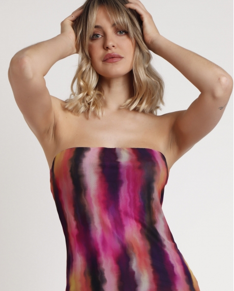 ADMAS Vestido Palabra de Honor Purple Sand para Mujer MORADO 2
