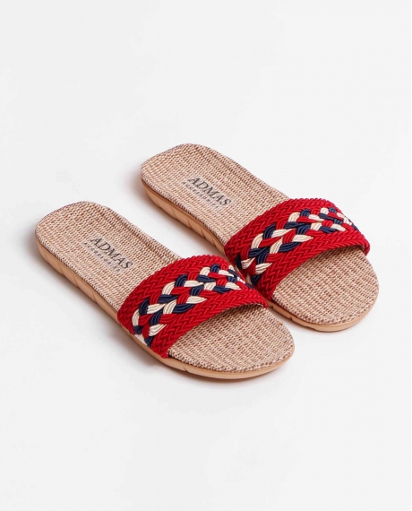 ADMAS Sandalias Marineras para Mujer ROJO