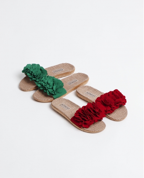 ADMAS Sandalias Flores para Mujer, (Caja 6 pares) SURTIDO