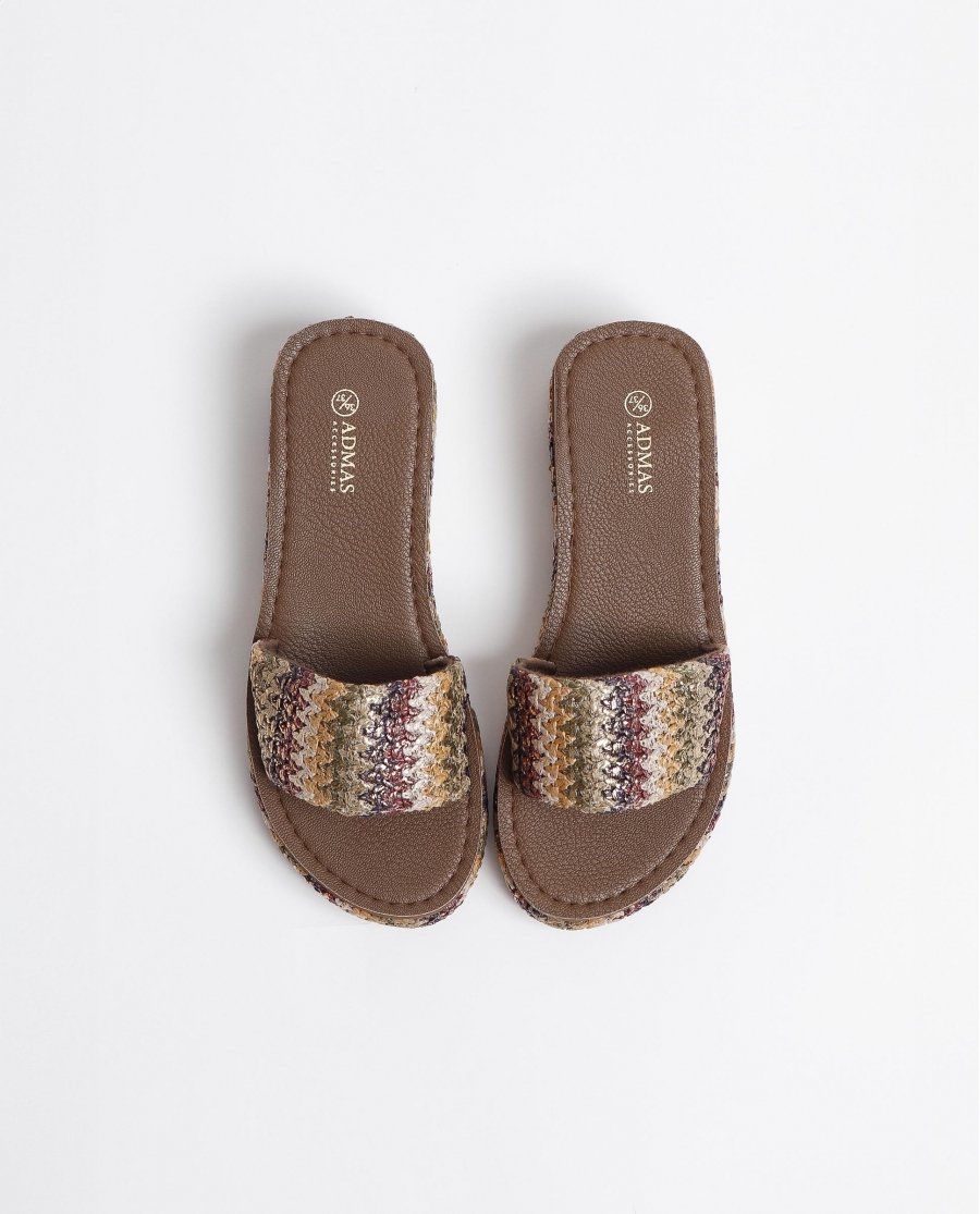 ADMAS Sandalias Cuña Banda para Mujer, (Caja 6 pares) SURTIDO