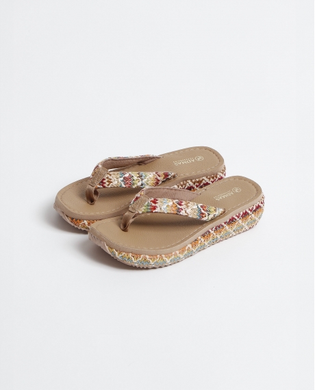 ADMAS Sandalias Cuña Tira para Mujer MULTICOLOR