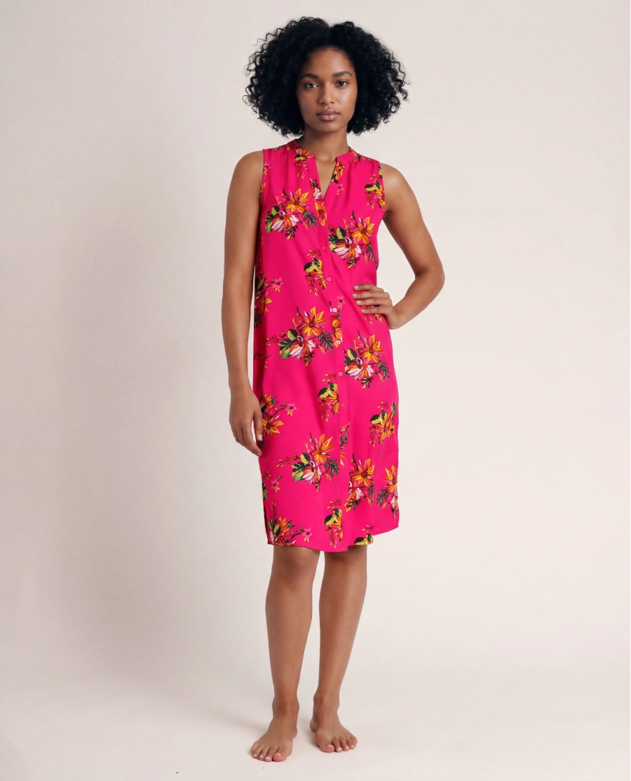 ADMAS Vestido Sin Mangas Spring Festival para Mujer FUCSIA