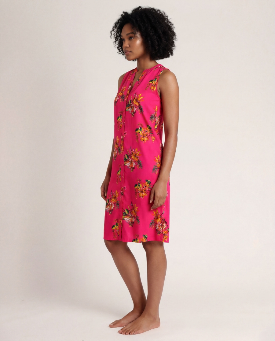 ADMAS Vestido Sin Mangas Spring Festival para Mujer FUCSIA
