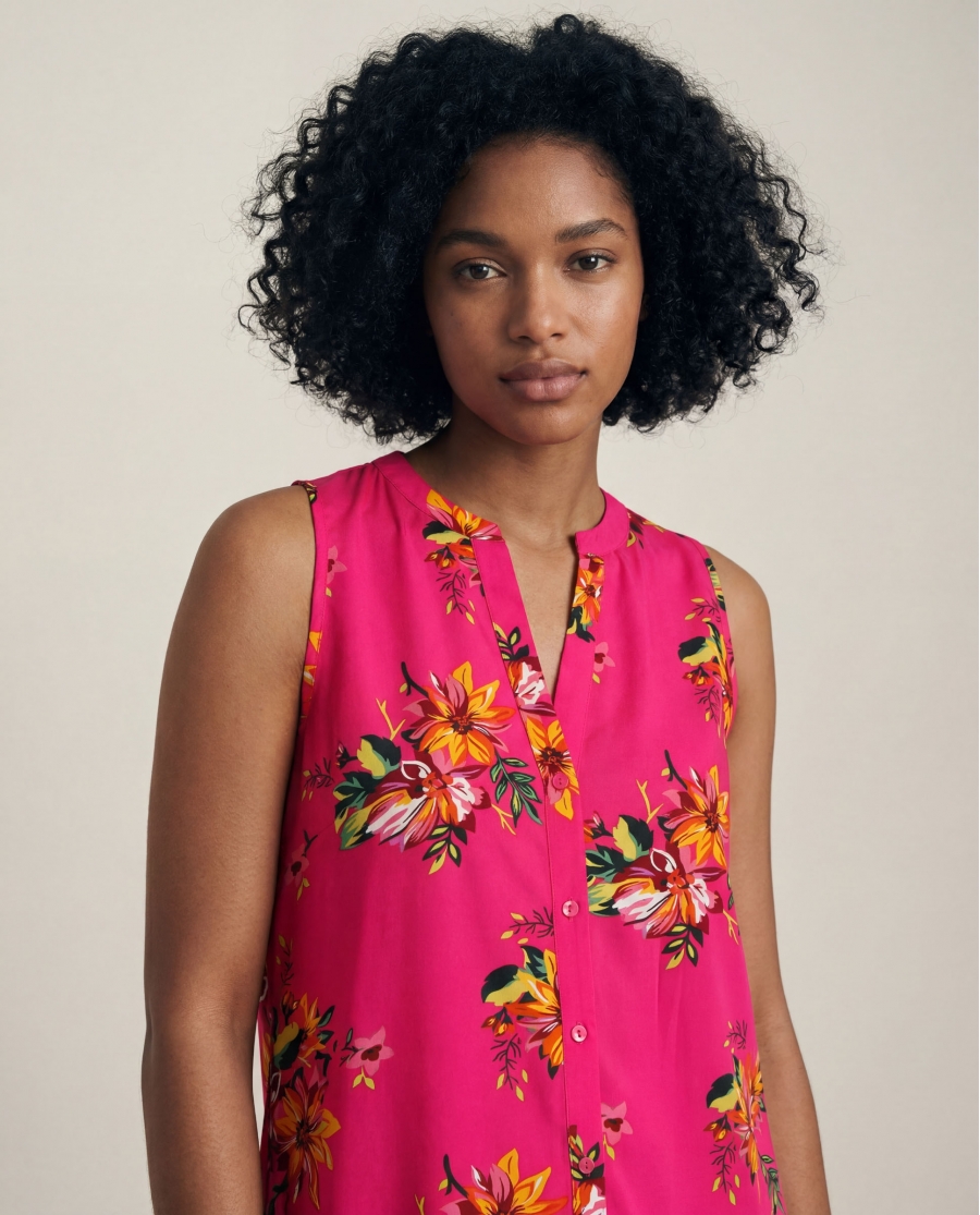 ADMAS Vestido Sin Mangas Spring Festival para Mujer FUCSIA