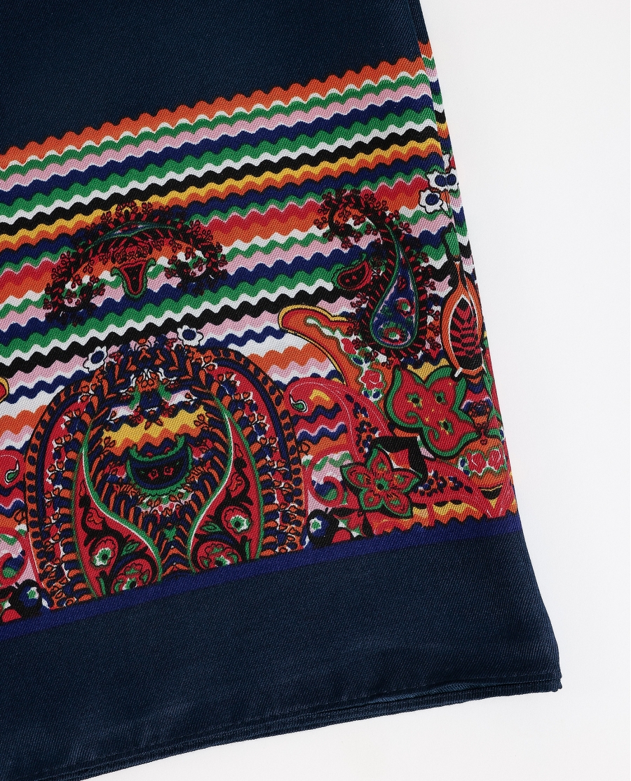 ADMAS Pareo Paisley Picunelas para Mujer MARINO