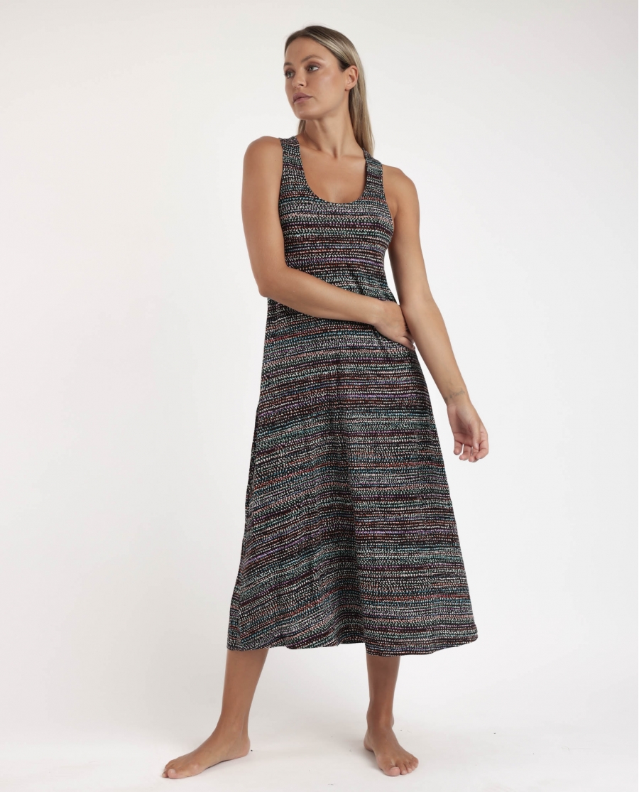 ADMAS Vestido Halter Night Dots para Mujer TOPOS