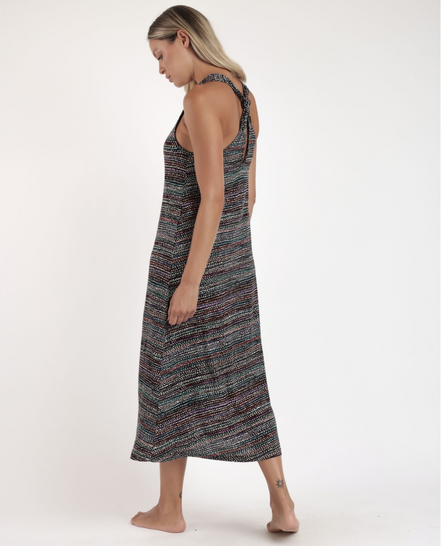 ADMAS Vestido Halter Night Dots para Mujer TOPOS