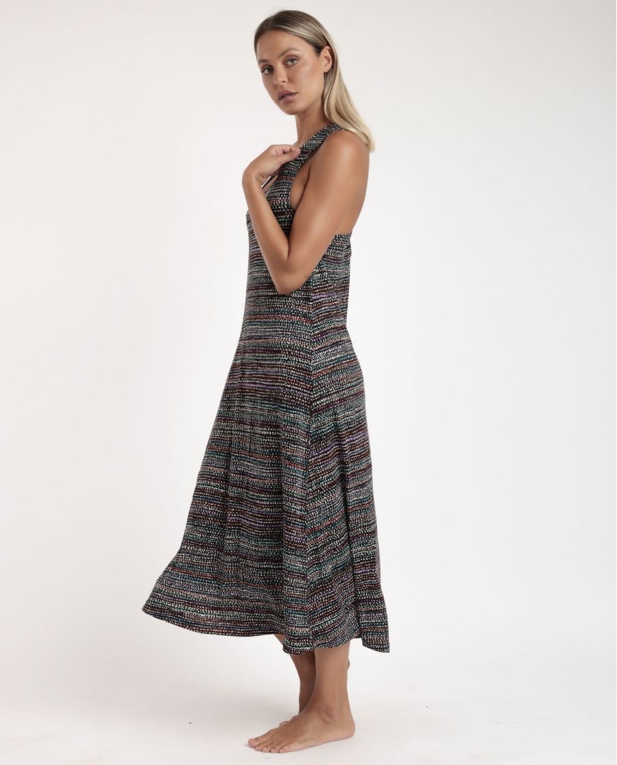 ADMAS Vestido Halter Night Dots para Mujer TOPOS