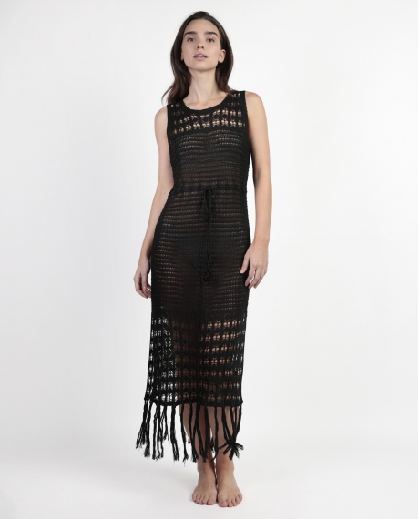 ADMAS Vestido Sin Mangas Arenal para Mujer NEGRO