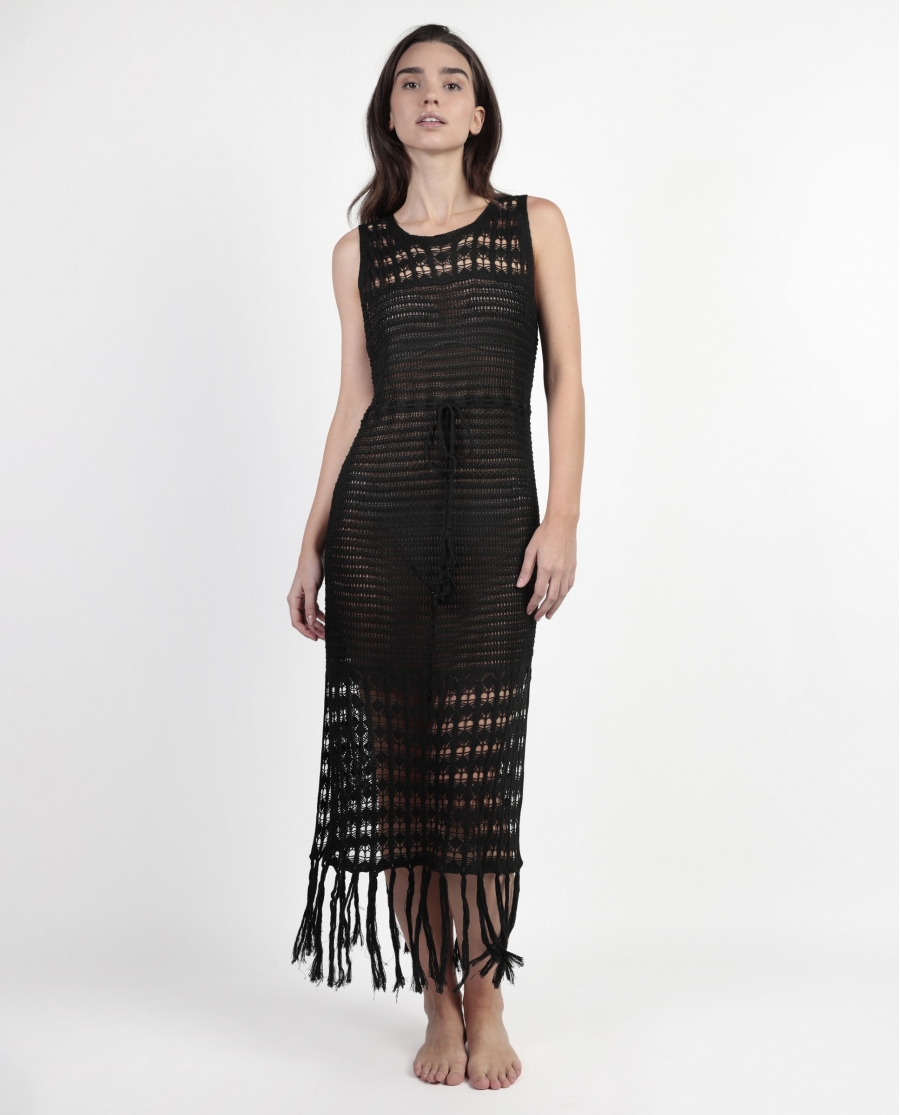 ADMAS Vestido Sin Mangas Arenal para Mujer NEGRO