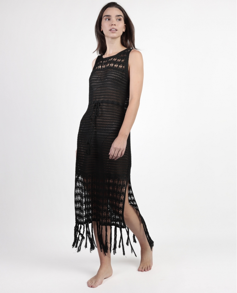 ADMAS Vestido Sin Mangas Arenal para Mujer NEGRO