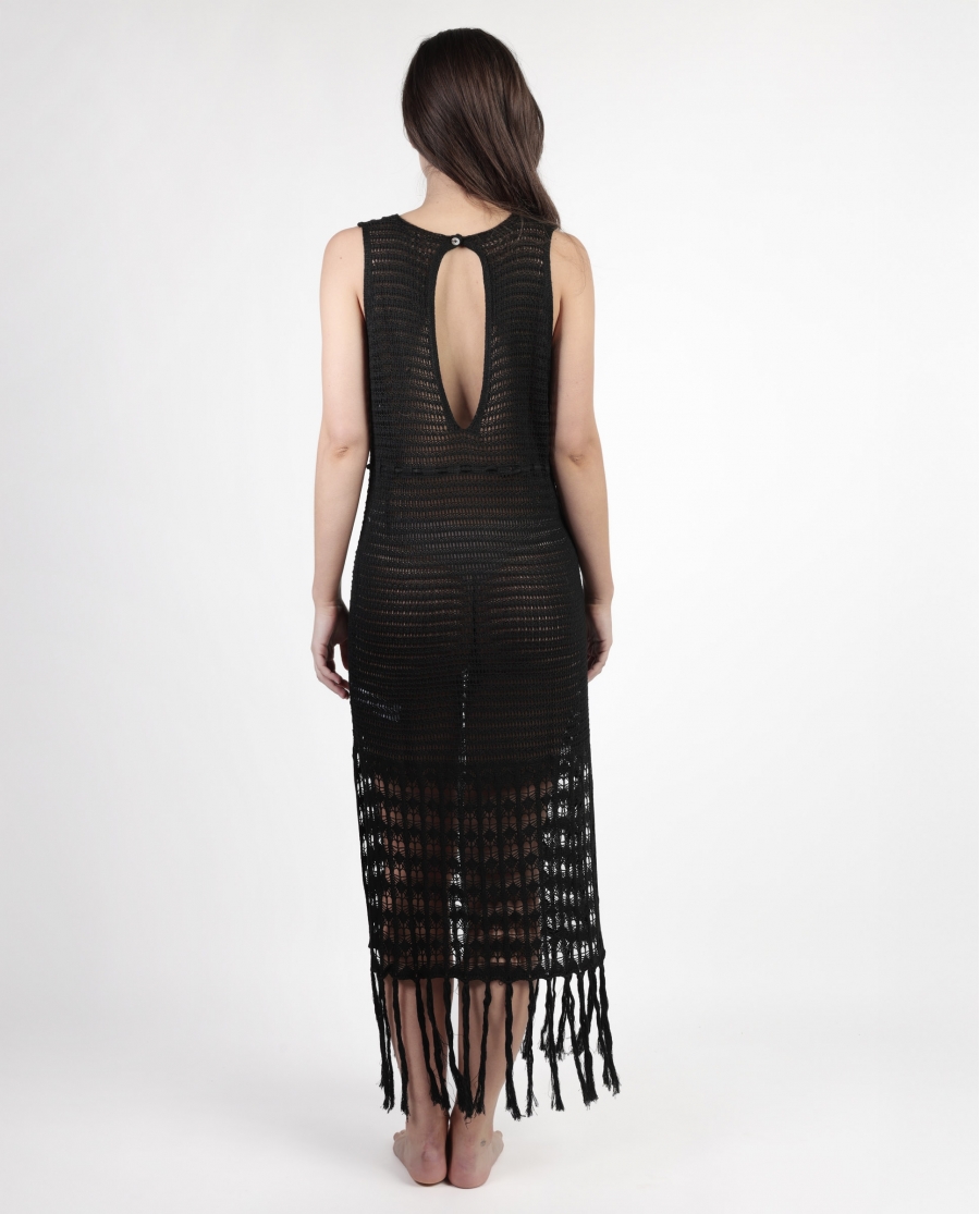 ADMAS Vestido Sin Mangas Arenal para Mujer NEGRO
