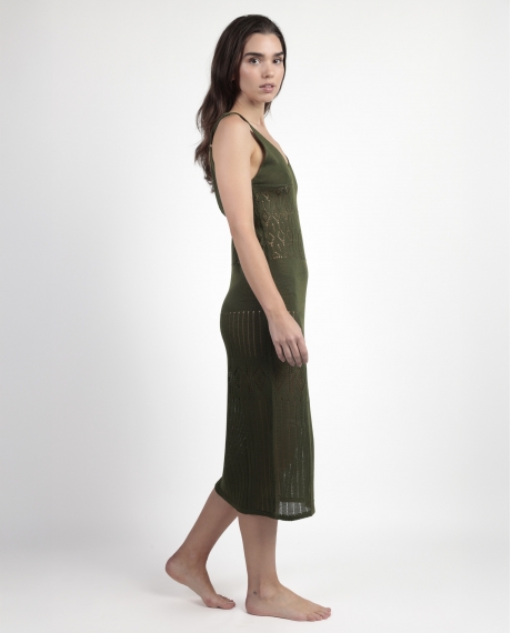 ADMAS Vestido Tirantes Slim para Mujer CAQUI 2