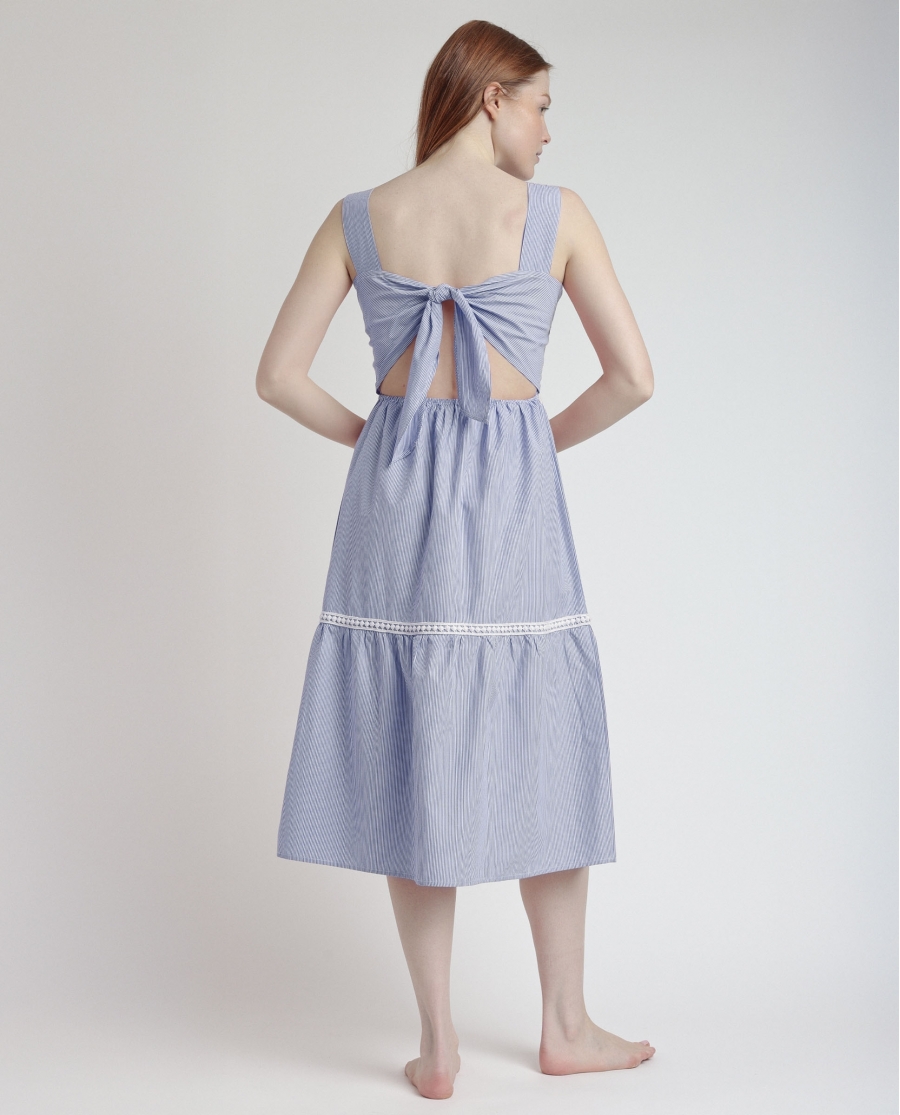 ADMAS Vestido Sin Mangas Sail Time para Mujer AZUL