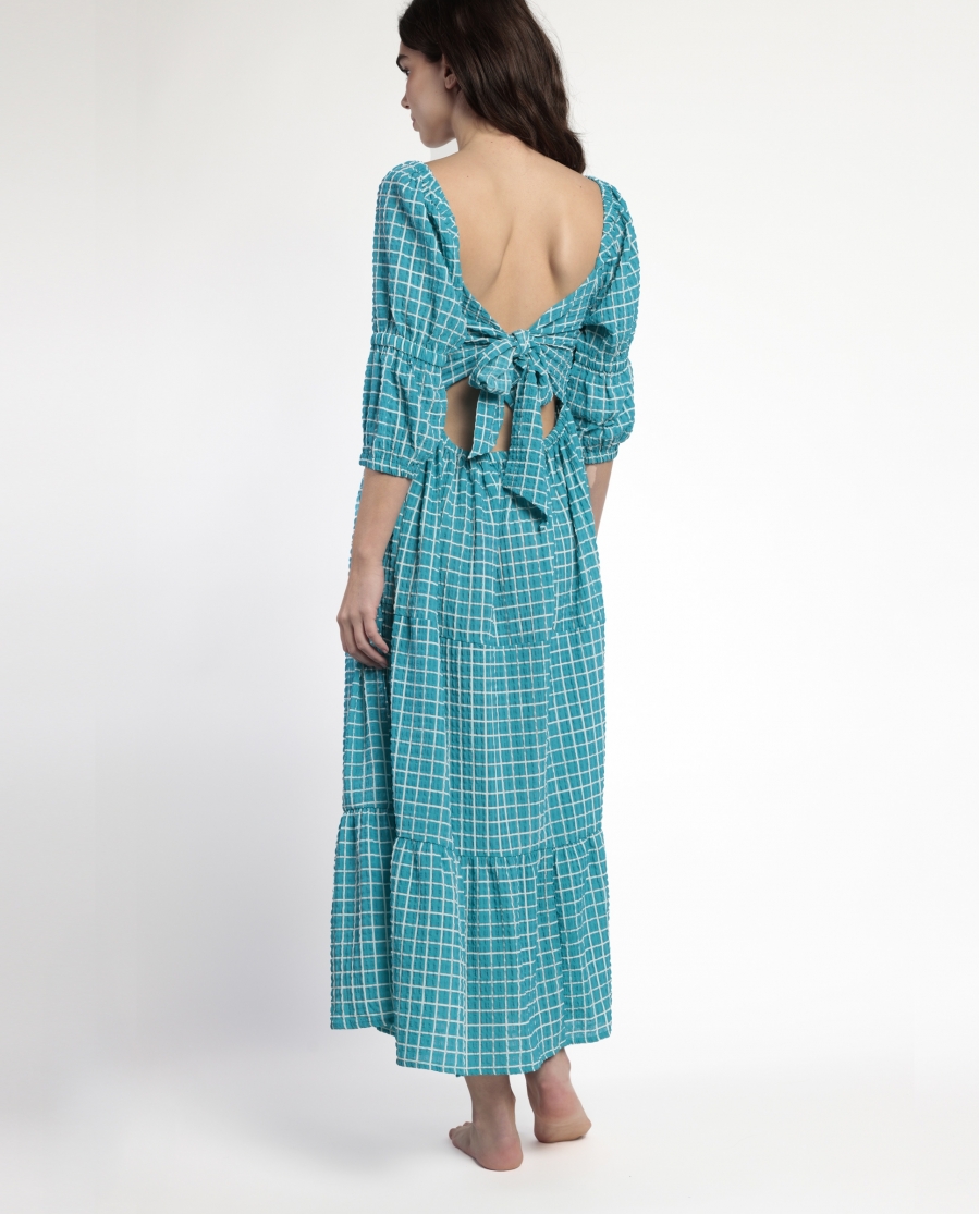 ADMAS Vestido Manga Francesa Dreams para Mujer OCEANO