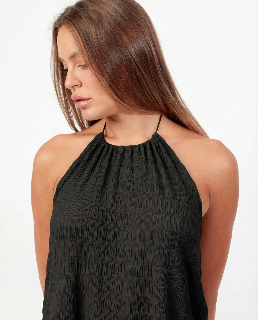 ADMAS Vestido Sin Mangas Sand para Mujer NEGRO