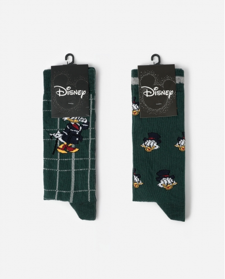 DISNEY Calcetín de Caña Normal Mcduck para Hombre, (Caja de 6 pares) SURTIDO 2