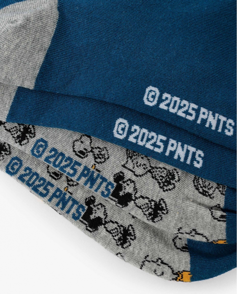PEANUTS Calcetín de Caña Normal Snoopy & Friends para Hombre, (Caja de 6 pares) SURTIDO