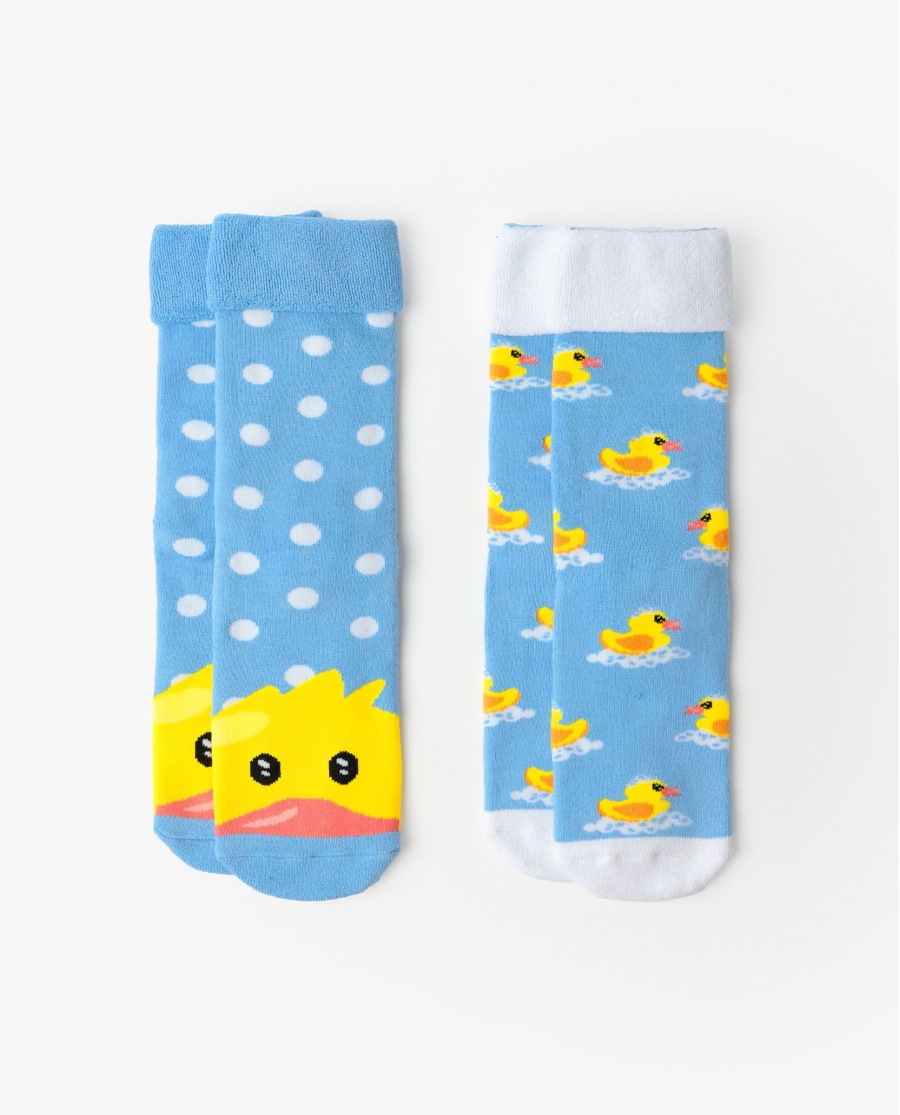 ADMAS Calcetín Antideslizante Sweet Duckling para Mujer, (Caja de 6 pares) SURTIDO