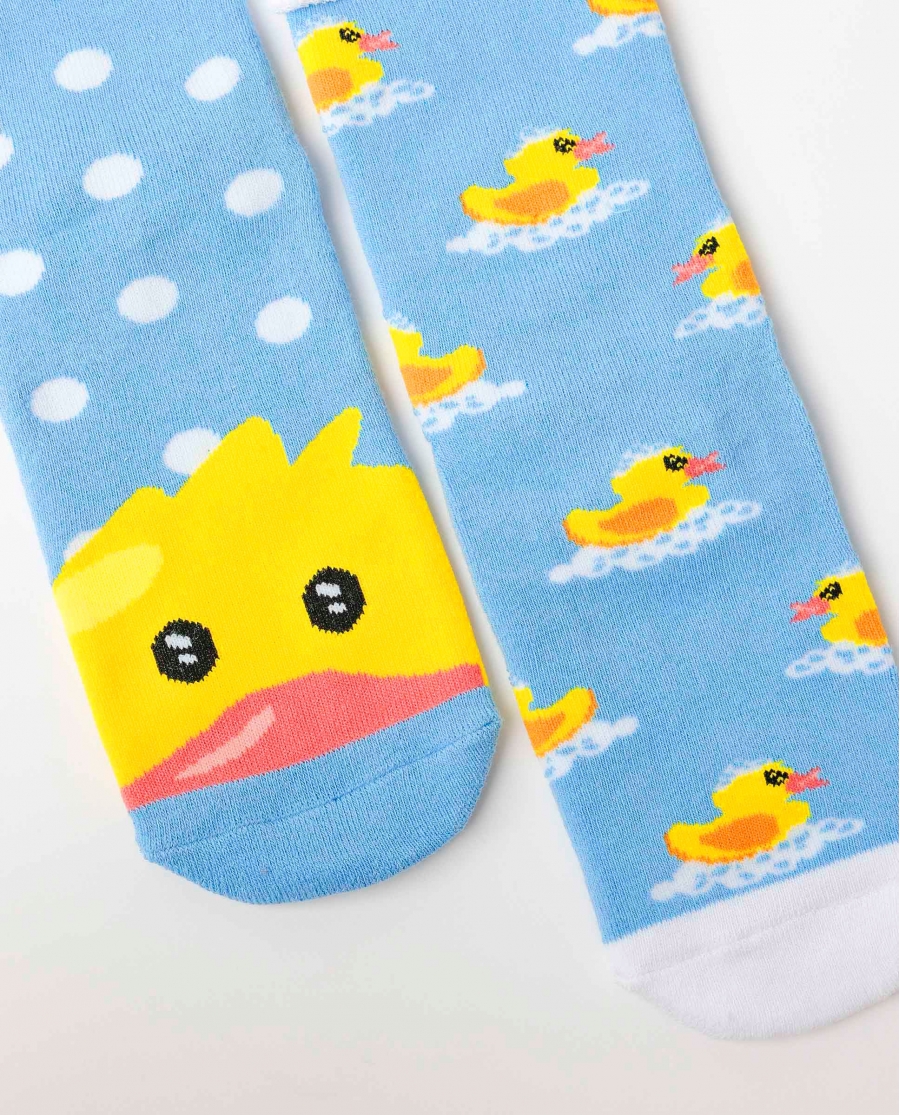 ADMAS Calcetín Antideslizante Sweet Duckling para Mujer, (Caja de 6 pares) SURTIDO