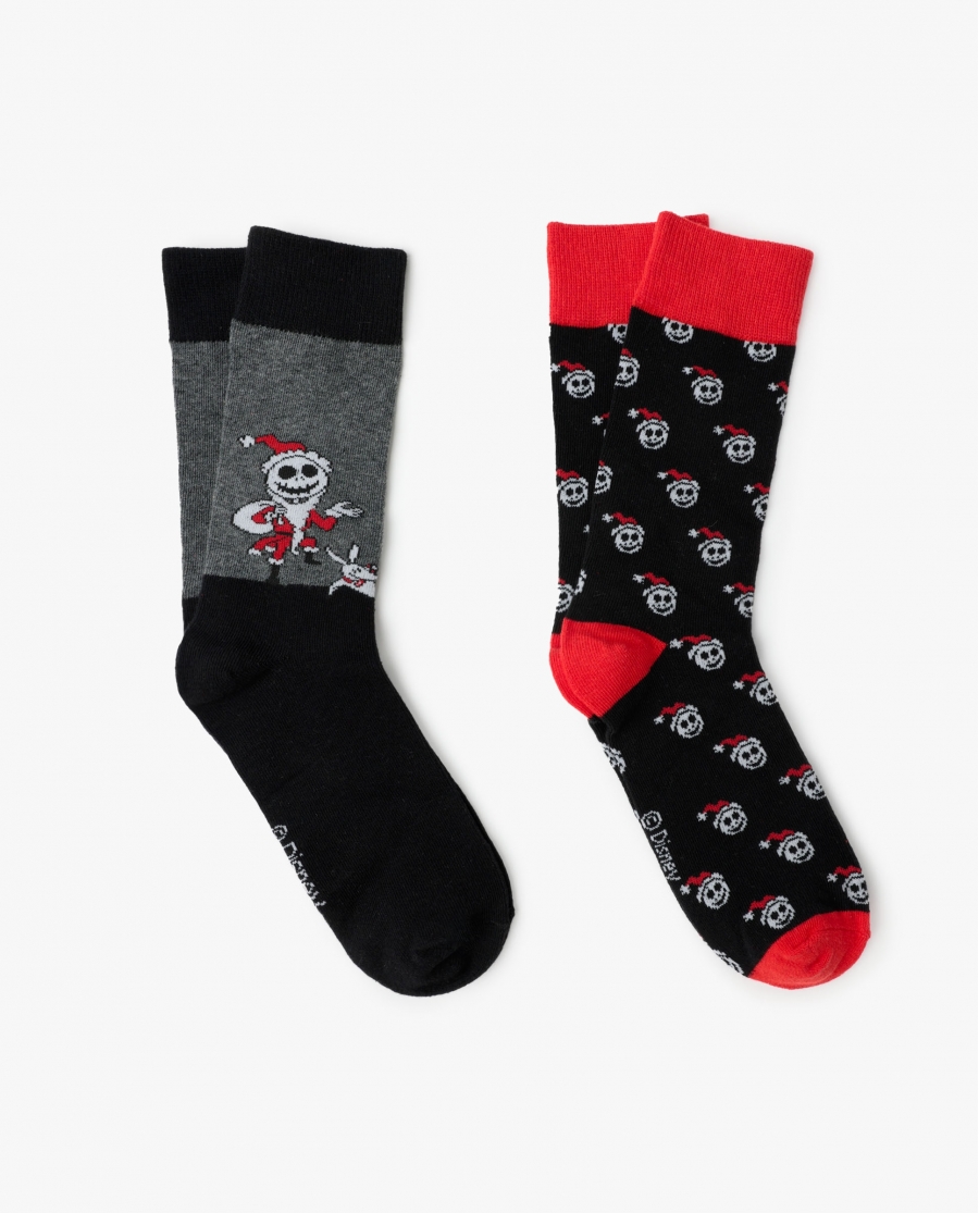 DISNEY Calcetín Nightmare Before Christmas Unisex, (Pack 2 pares / Caja de 12 packs) PACK FANTASIA