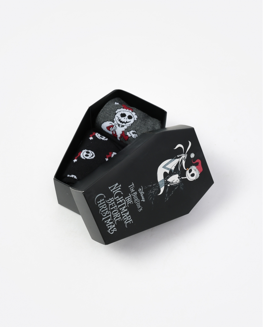 DISNEY Calcetín Nightmare Before Christmas Unisex, (Pack 2 pares / Caja de 12 packs) PACK FANTASIA