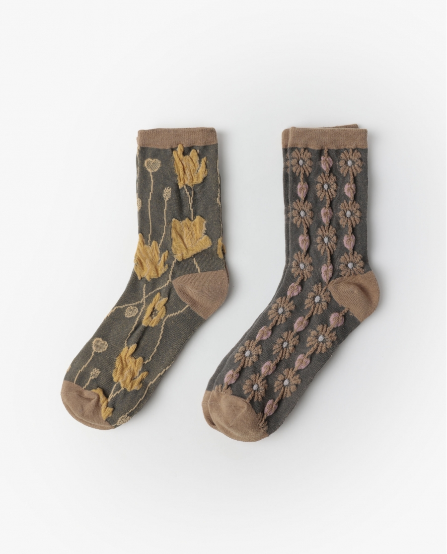 ADMAS GARDEN Calcetín de Caña Normal Special Flowers para Mujer, (Caja de 6 pares) SURTIDO