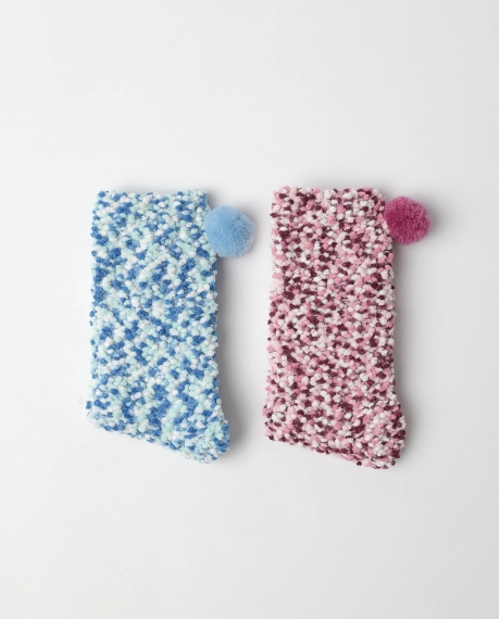 ADMAS Calcetín de Caña Normal Chenille para Mujer, (Caja de 6 pares) SURTIDO 2